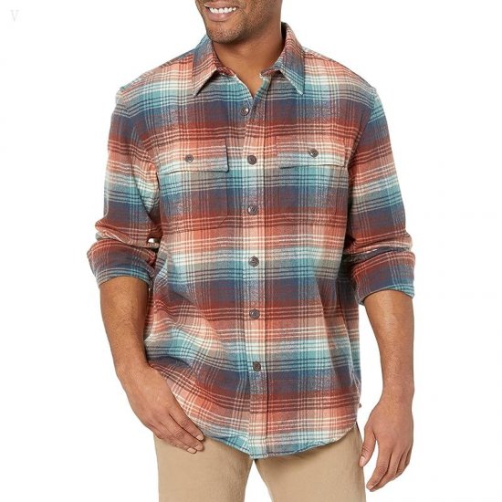 L.L.Bean Signature Chamois Print Mariner Blue Plaid ID-dH4E9oiH
