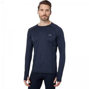 L.L.Bean Midweight Base Layer Crew Long Sleeve Black ID-AKqWuqyd