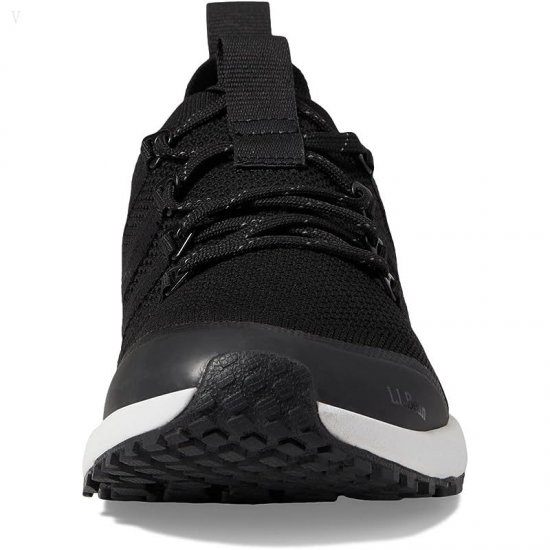 L.L.Bean Active Sport Shoe Knit Lace-Up Black ID-h95zxg39