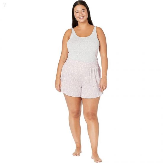 L.L.Bean Plus Size Restore Sleep Shorts Print Lilac Mist Print ID-WLHXXFQn