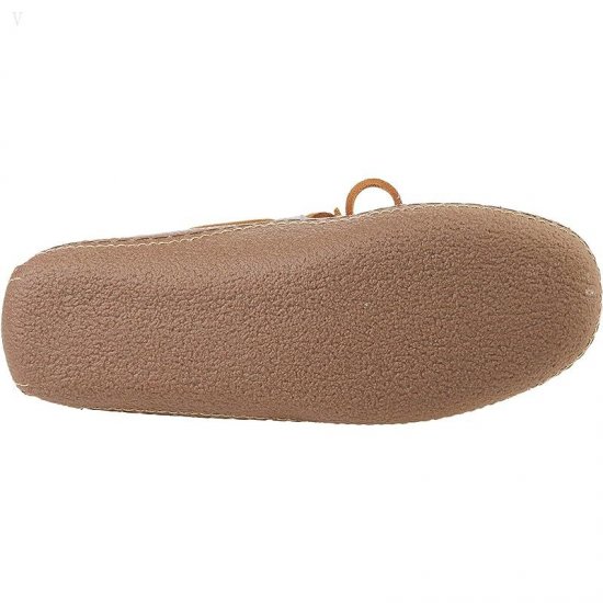 L.L.Bean Hand Sewn Slippers Flannel-Lined Brown ID-jYvSNsLH