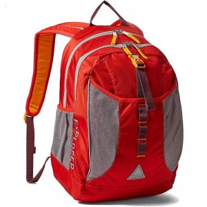 L.L.Bean Kids Bean??s Explorer Backpack Color-Blocked III Vibrant Red/Burgundy ID-158R841x