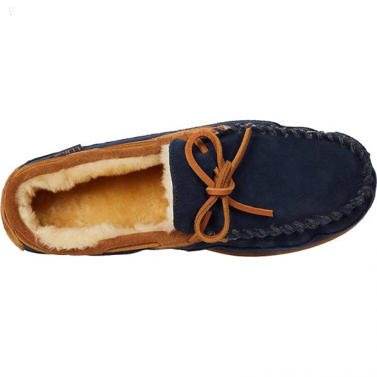 L.L.Bean Wicked Good Moccasins Carbon Navy/Saddle ID-OroigdxL