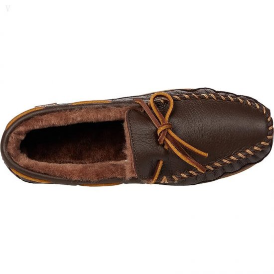 L.L.Bean Wicked Good Moosehide Slipper Moccasin Chocolate ID-xsXlNkGZ