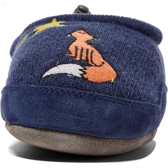 L.L.Bean Sweater Fleece Slipper Motif (Toddler/Little Kid/Big Kid) Bright Navy Fox ID-i0FuTL62