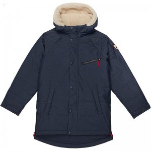 L.L.Bean Winter Warmer Insulated Parka (Big Kids) Carbon Navy ID-FoFZpHJF