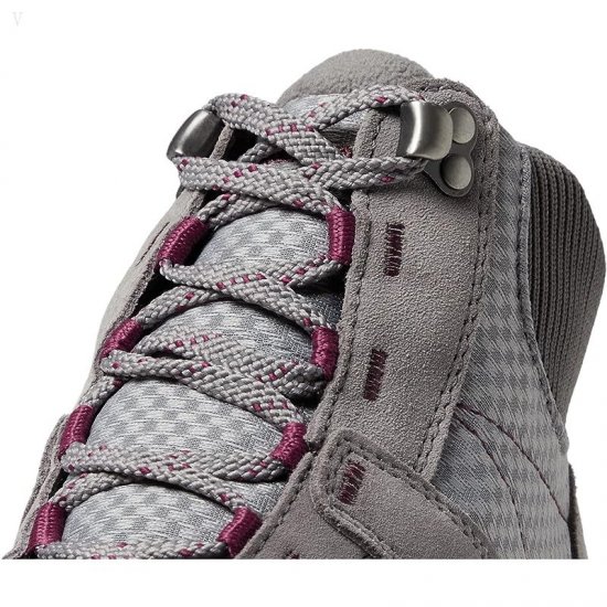L.L.Bean Snow Sneaker 5 Mid Boot Water Resistant Insulated Lace-Up Frost Gray/Bramble Berry ID-YeyxcXuG