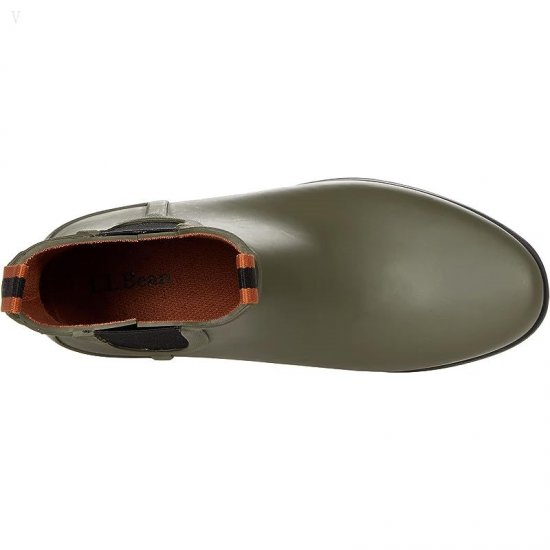 L.L.Bean Rugged Wellie Chelsea Boot Kelp Green/Black ID-BgnfPGXb