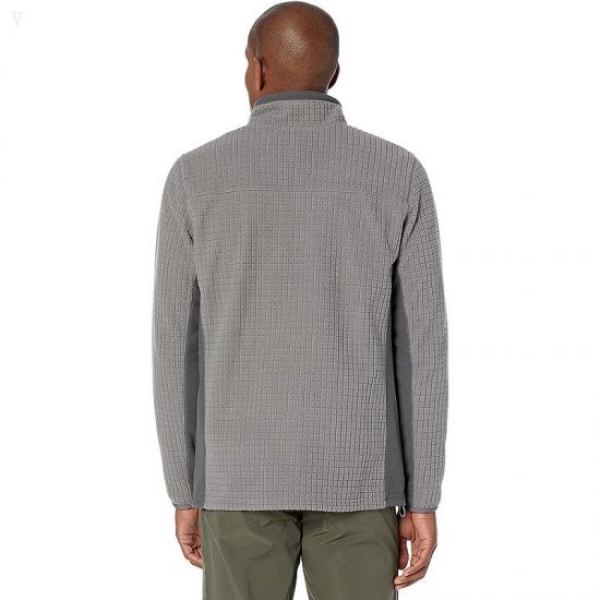 L.L.Bean Mountain Classic Windproof Fleece Jacket - Tall Graphite/Shale Gray ID-EOW9BfnF
