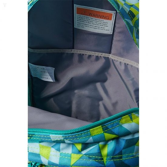 L.L.Bean Kids Deluxe Backpack Print Citron Geo Prizm ID-wqrwxnsC
