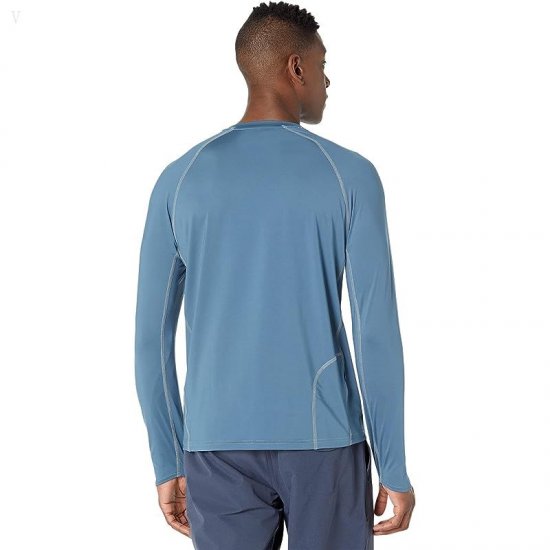 L.L.Bean Swift River Cooling Rashguard Regular Iron Blue ID-DPuiZEbI