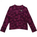 L.L.Bean Fitness Fleece Long Sleeve Tee Print (Big Kids) Plum Grape/Mountain Print ID-60cgO8SE