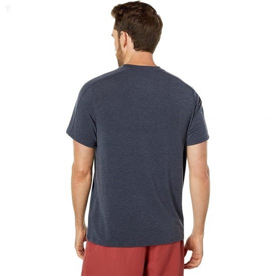 L.L.Bean Everyday SunSmart Tee Short Sleeve Graphic Carbon Navy/Logo ID-tesOhxRe