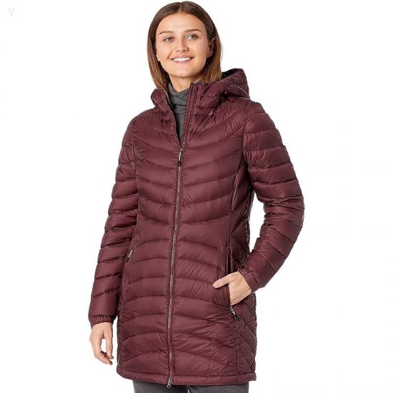 L.L.Bean Petite Ultralight 850 Down Hooded Coat Dark Plum ID-uqei0A8v