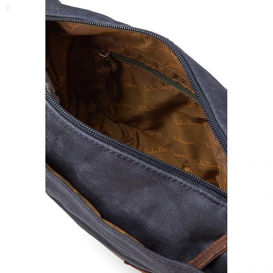 L.L.Bean Waxed Canvas Crossbody Classic Navy ID-oCADpIWa