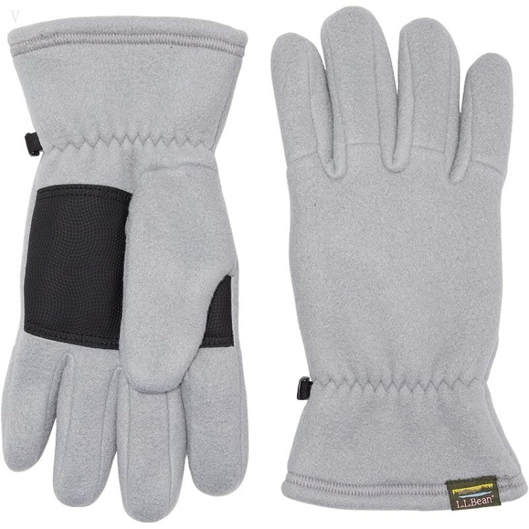 L.L.Bean Mountain Classic Fleece Gloves Graystone ID-RlbN194J - Click Image to Close