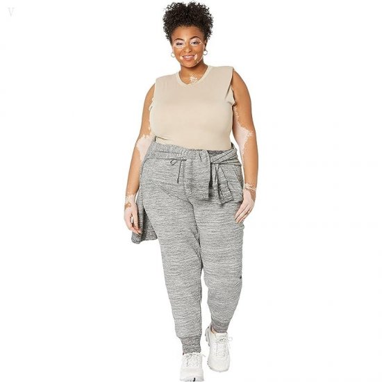L.L.Bean Plus Size Bean\'s Cozy Joggers Marled Light Gray Marl ID-lrGujBhr