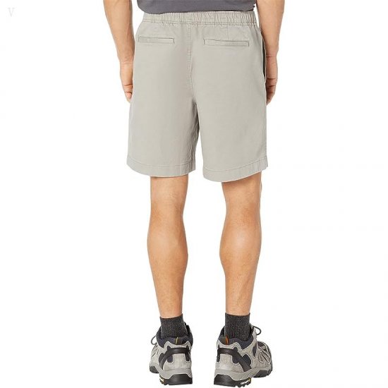 L.L.Bean Lakewashed Stretch Pull-On Khaki Shorts Mineral Gray ID-Ea6QK37s