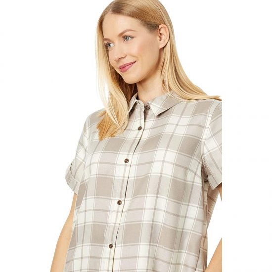 L.L.Bean Feather Soft Twill Shirt Short Sleeve Ledge ID-L9EER1Pd