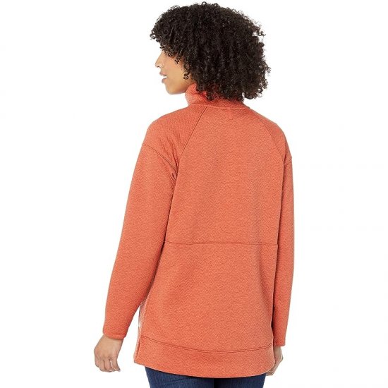 L.L.Bean FlexForward Quilted 1/2 Zip Pullover Sunset Coral Heather ID-lS2OQVbo