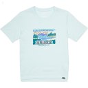 L.L.Bean Organic Short Sleeve Tee (Big Kids) Blue Haze Logo ID-GY9EJT3H