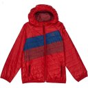 L.L.Bean Primaloft Packaway Hooded Color-Block Jacket (Little Kids) Dark Red/Mountain Red ID-D6UjeqGl