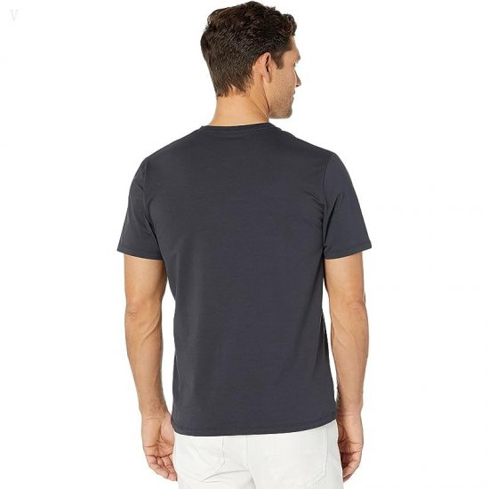 L.L.Bean Comfort Stretch Pima Short Sleeve Tee Shirt Coal ID-WplT7nUd