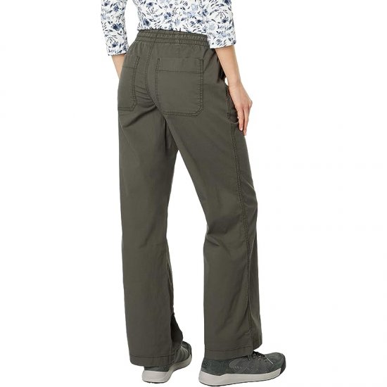 L.L.Bean Lakewashed Pull-On Wide Leg Pants Dark Taupe ID-GACTLkcv