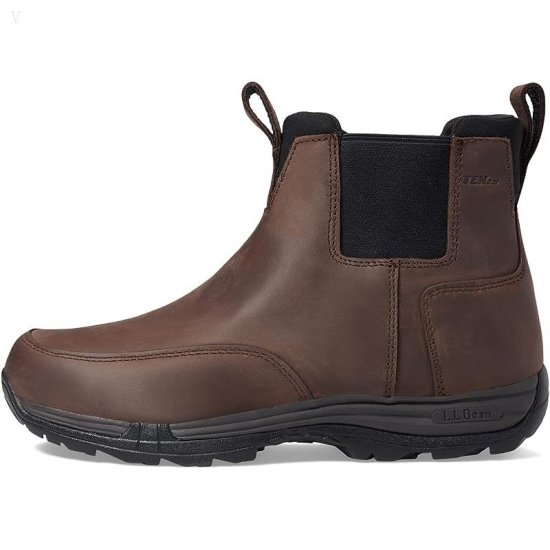L.L.Bean Traverse Trail Boot Leather Pull-On Water Resistant Insulated Root Beer ID-Gf9dv1c8