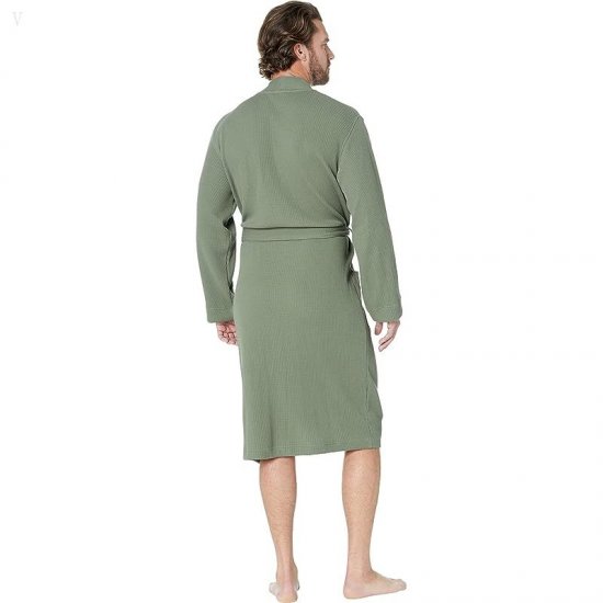 L.L.Bean Comfort Waffle Robe Regular Deep Olive ID-yTqXDeGB