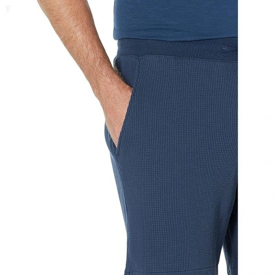 L.L.Bean Comfort Waffle Lounge Shorts Navy ID-QicUdeEM