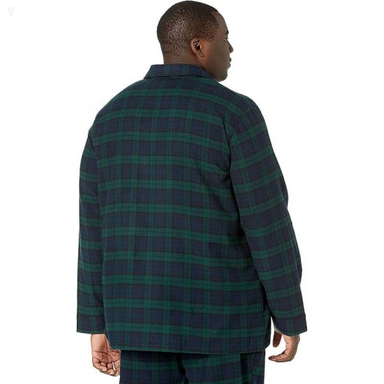 L.L.Bean Scotch Plaid Flannel Pajamas Tall Black Watch Tartan ID-C9OQ9alA