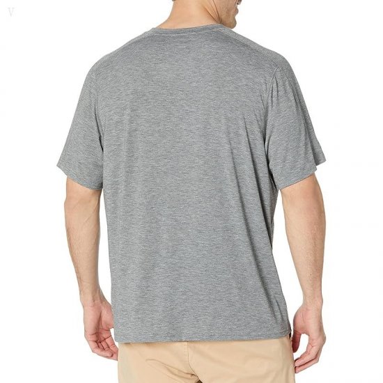 L.L.Bean Everyday SunSmart Tee Short Sleeve - Tall Gray Heather ID-bznMZe9C