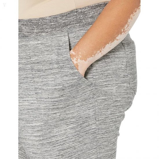 L.L.Bean Plus Size Bean\'s Cozy Joggers Marled Light Gray Marl ID-lrGujBhr