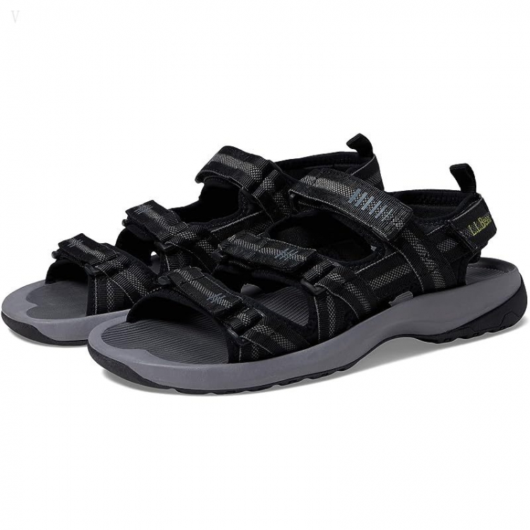 L.L.Bean Monhegan Sandal Black ID-VkgXEFIc - Click Image to Close