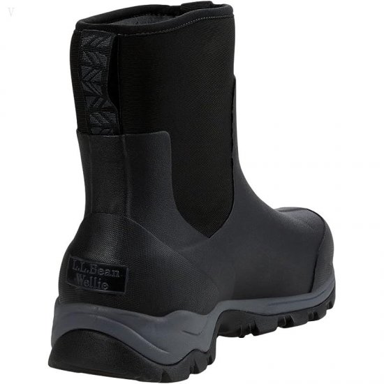 L.L.Bean All Season Wellie Boot Insulated Water Resistant Men\'s Black/Black ID-DAbYequH