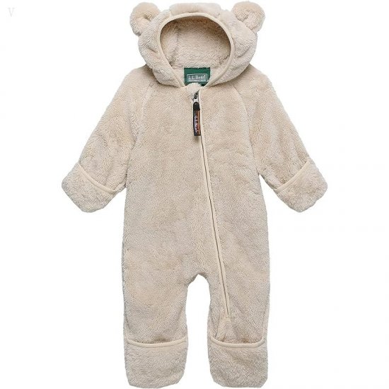 L.L.Bean Hi-Pile Fleece Bunting (Infant) Natural ID-wJBCIIye