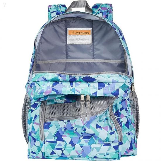 L.L.Bean Kids Deluxe Backpack Print Fresh Mint Prism ID-OhANkVQQ