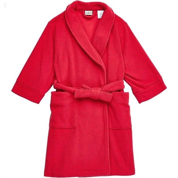 L.L.Bean Fleece Robe (Little Kids) Apple Red ID-C5XFCf6H - Click Image to Close