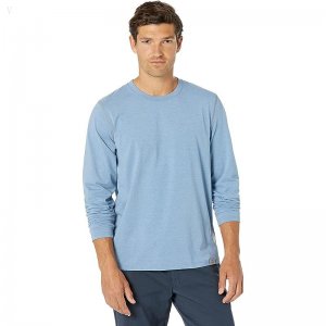 L.L.Bean Insect Shield Field Tee Long Sleeve Baltic Blue ID-9xDtG2Ni
