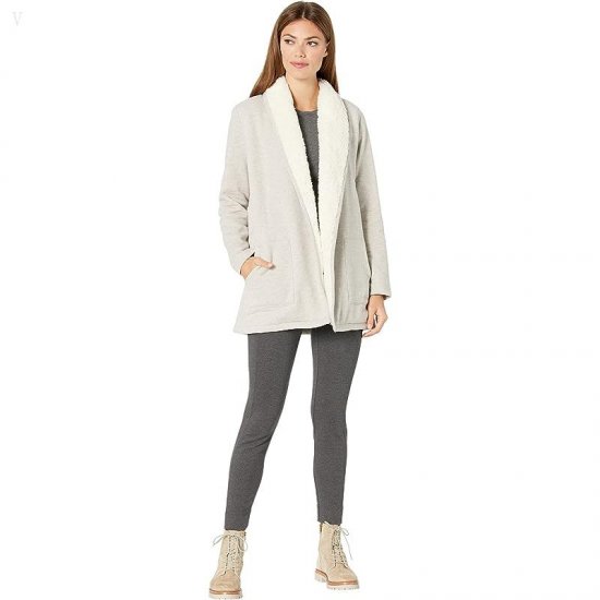 L.L.Bean 1912 Sherpa-Lined Cardigan Oatmeal Heather ID-HOcHBMAr