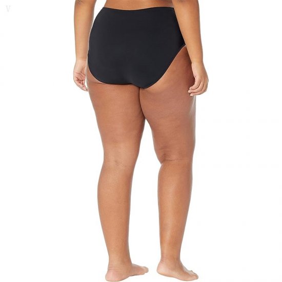 L.L.Bean Slimming Swimwear Brief High-Waisted Black ID-DlGkBU40