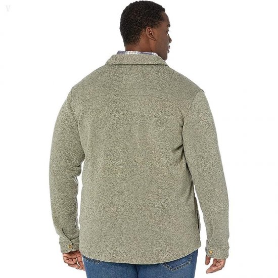 L.L.Bean Sweater Fleece Shirt Jacket - Tall Eucalyptus ID-ePSbRldh