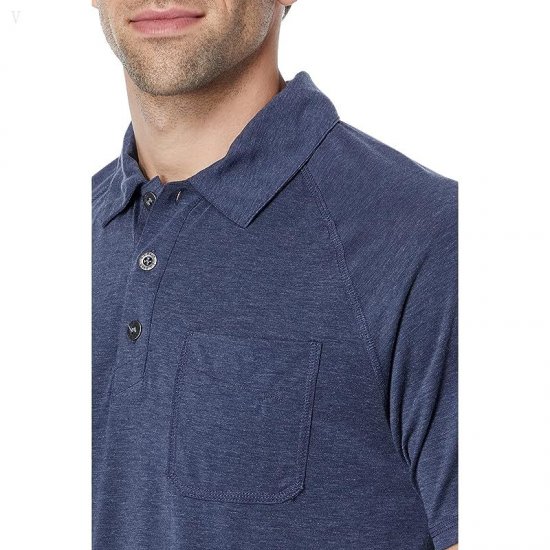 L.L.Bean Everyday SunSmart Polo Short Sleeve Carbon Navy ID-ga5xXOoO
