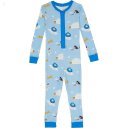 L.L.Bean Organic Cotton Fitted One-Piece (Toddler) Surf Blue Buddy The Dog ID-SmASHYWj