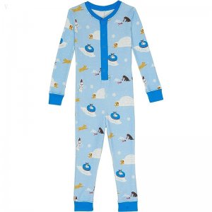 L.L.Bean Organic Cotton Fitted One-Piece (Toddler) Surf Blue Buddy The Dog ID-SmASHYWj