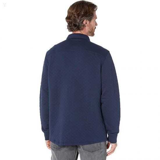 L.L.Bean Quilted Snap Overshirt Regular Classic Navy ID-SDwdMrBk