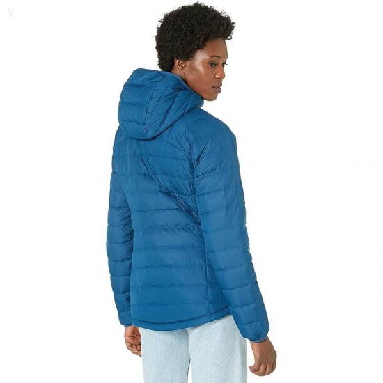 L.L.Bean Bean\'s Down Hooded Jacket Dark Marine Blue ID-26diefhA