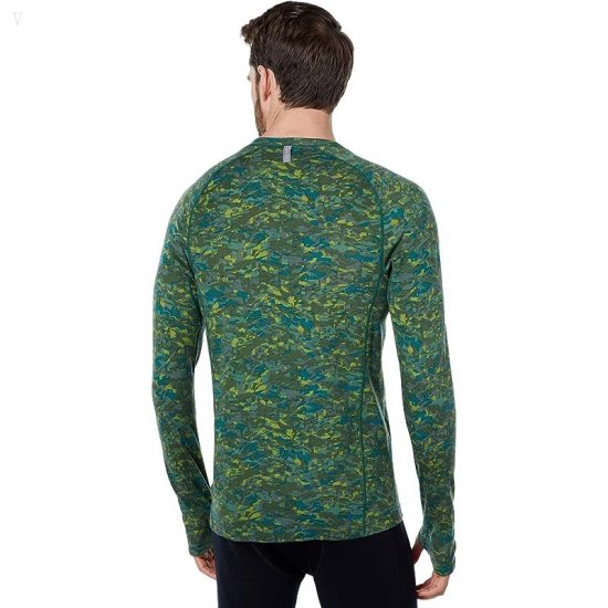 L.L.Bean Cresta Wool Midweight 250 Crew Top Print Rain Forest Modern Camo ID-YXwGrDcc
