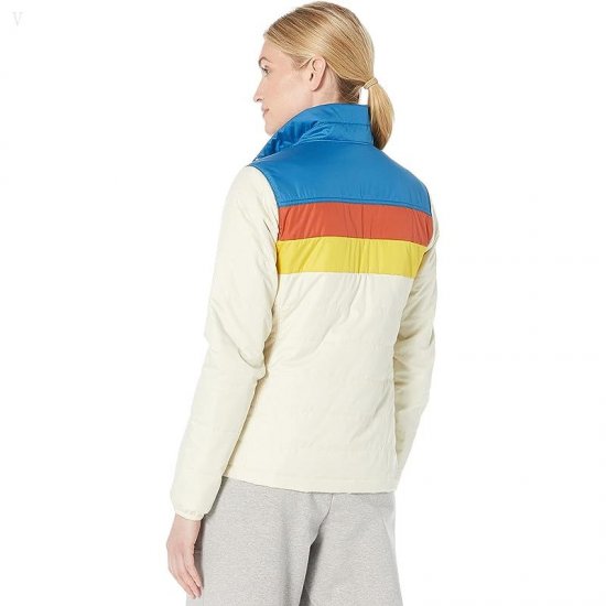 L.L.Bean Mountain Classic Puffer Jacket Color-Block Marine Blue/Natural ID-ZA3vCMsf
